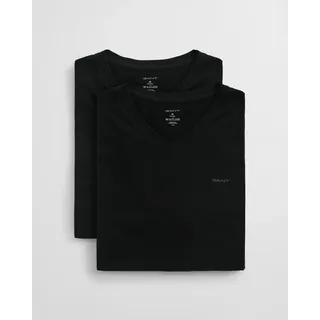 GANT V-Neck T-Shirt 2-Pack schwarz XL