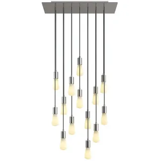 Creative Cables Rose-one Xxl 14 Falls Hängelampe - Satin Steel - One Size