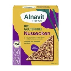 Alnavit Nussecken mit Zartbitterschokolade glutenfrei
