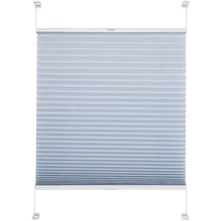 Plissee LIEDECO "Pastell" Gr. 2, blau, B:60cm H:150cm, Obermaterial: 100% Polyester, Plissees, Plissee, Klemmfix-Plissee, Pastell