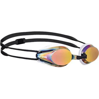 Schwimmscheibe für Erwachsene mit UV-Schutz und Spiegelscheiben - 4 wechselbare Nasenklappen und Silikonabdichtungen