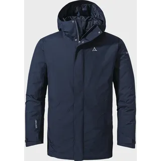 Schöffel Parka Style Froda MNS, atmungsaktiver, wasserdichter Parka mit 2-Wege-Stretch, leichte Outdoorjacke mit verstellbarer Kapuze, navy blazer, 50