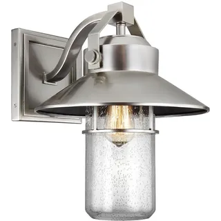 Außenlampe Wand Glas E27 Maritim IP44 Wandlampe Außen Terrasse Garten