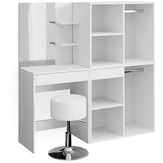 Vicco Schminktisch Isabelle, - Hocker und Schrank