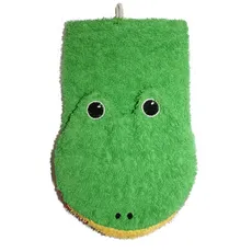 Bio Waschhandschuh Frosch, Kinder Waschlappen aus 100% Bio Baumwolle