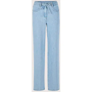 MADELEINE Regular-fit-Jeans "Jeans Sommerjeans mit Bindeband" mit Tunnelzug, bleached