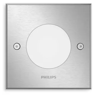 Philips myGarden Crust Bodenspots/Erdspieße 3,2 W, Edelstahl, Edelstahl, Terrasse, Garten, II, Modern, Garten, Terrasse - Silber