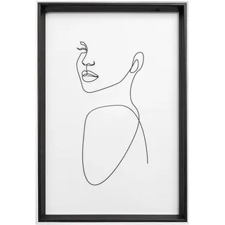 walther design Bilderrahmen Silhouette Holzrahmen, 20x30 cm, schwarz, NW030B