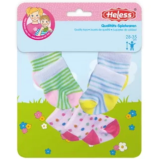 Heless Puppen-Söckchen, 3er Set, Gr. 28-35 cm