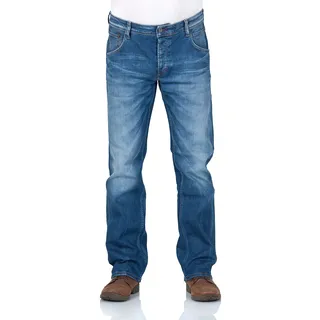 Mustang Michigan Straight Jeans in Light Scratched Used-W32 / L30