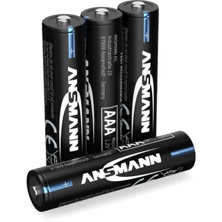 Ansmann 4X Telefon Akku Micro AAA 800mAh 1,2V NiMH wiederaufladbar | Ideal für DECT Schnurlostelefon und Babyphone - 1500 Ladezyklen - Schnellladefähig - Ersatzakku LR03 Typ 800mAh