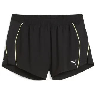 Puma Damen W Run Velocity 3 SHORT, PUMA Black-Gold Moon, M