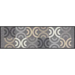 Salonloewe Borrby City-chic Fußmatte waschbar 030 x 100 cm Fußabtreter Schuhparkplatz Läufer schmal Muster Design Schmutzfangmatte
