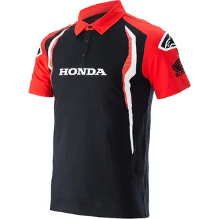 Alpinestars Honda Teamwear, Polo-Shirt - Rot/Schwarz / 5XL