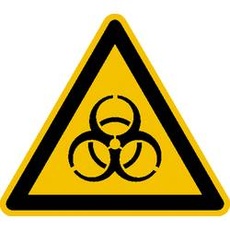 Bild Warnaufkleber "Warnung vor Biogefährdung Folie selbstklebend 100mm ISO 7010 1St.