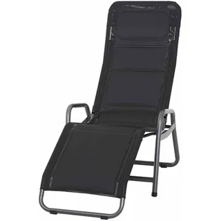 Siena Garden Kippliege Fano 143 x 67 x 116 cm anthrazit/schwarz