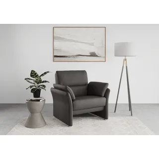DOMO collection Cocktailsessel Pina Mikrofaser 99 x 95 x 88 cm grau
