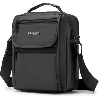 Umhängetaschen, Schultertasche für Herren, kleine Handtaschen, Handtaschen für Herren, Blau=25x20x6cm, Elegant