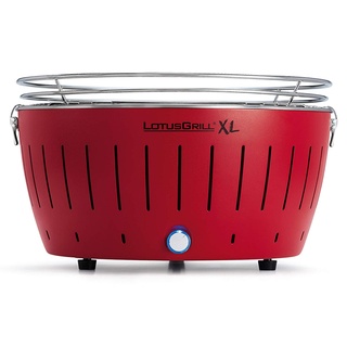 Holzkohlegrill XL feuerrot inkl. USB Anschluss