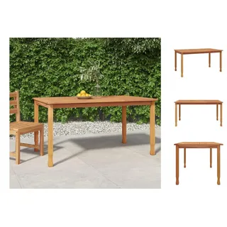 vidaXL Garten-Esstisch 150x90x75 cm Massivholz Teak