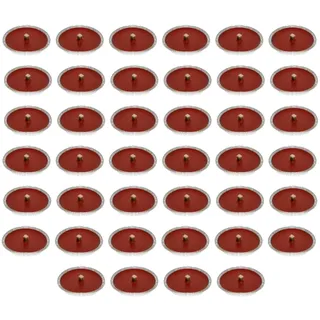 Cereria Di Giorgio Gartenfackel Aluminium Ø 14 cm 40er Pack rotes Wachs