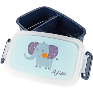 sigikid 25367 Brotzeitbox Elefant Lunchbox mit Trennwand, BPA-frei, sicher, leicht, empfohlen für Kinder ab 1 Jahr