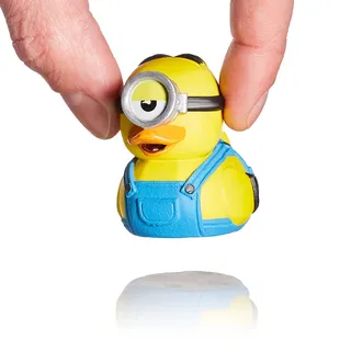 TUBBZ Minions Stuart Gummiente Vinylfiguren Toys Sammlerfigur Mini 5cm | Offizielles Merchandise zu den Minions-Filmen, Mini Stuart Ente Vinylfigur – Geschenk für kinder und dekoration