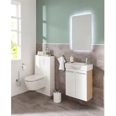 FACKELMANN Waschbeckenunterschrank »SBC«, Badmöbel für Gäste-WC, Breite ca. 55 cm, beige