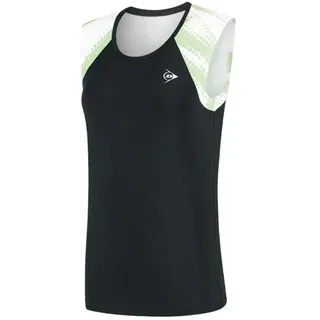 Dunlop Game Sport-top - Black/White/Fair Green - M
