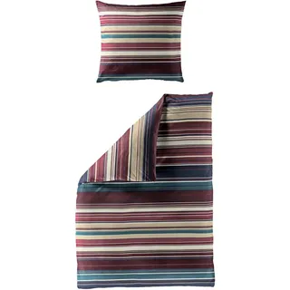 BIERBAUM 4171 Mako-Satin Rubin 135 x 200 cm + 2 x 80 x 80 cm