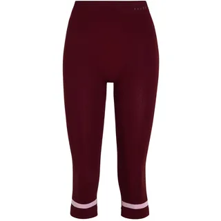 Falke Damen Baselayer-Hose Warm 3/4 W Ti Funktionsmaterial schnelltrocknend 1 Stück, Rot Merlot 8117, M