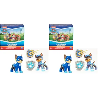 PAW PATROL, Pup Squad Mini-Spielfiguren, unterschiedliche Charaktere zum Sammeln in Überraschungsverpackung, Spielzeug geeignet für Kinder ab 3 Jahren (Packung mit 2)