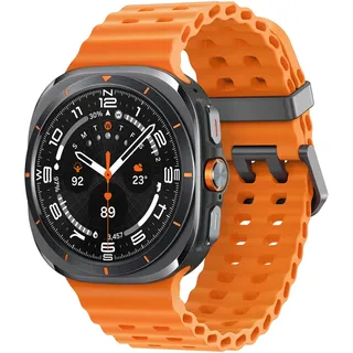 Samsung Galaxy Watch Ultra BT 47,1 mm Titaniumgehäuse grau Marineband orange M/L
