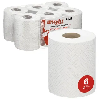 WypAll WypAll® L10 Papierreinigungstücher 6222 1lagig weiß 6x430 Bl./Pack.
