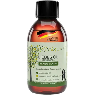 MakeLove Massageöl Ylang Ylang - Sinnliches Liebesöl für Partnermassagen - Pflegeöl für Ganzkörper-Massagen - Gleitöl - 250ml