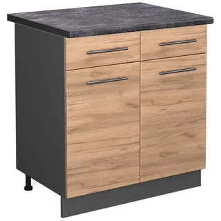 Vicco Schubladenschrank Fame-Line 80 x 0 x 0 cm Anthrazit