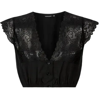 Stockerpoint Damen Aveline Dirndlbluse, schwarz, 34