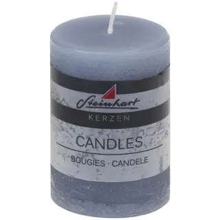 Stumpenkerze , Blau , Naturmaterialien , 8.0 cm , Made in Eu , Dekoration, Kerzen & Kerzenhalter, Stumpenkerzen