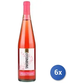 6x Tavernello Rosé Frizzante Wein 750 Ml  Ø11 Schwarz Brick