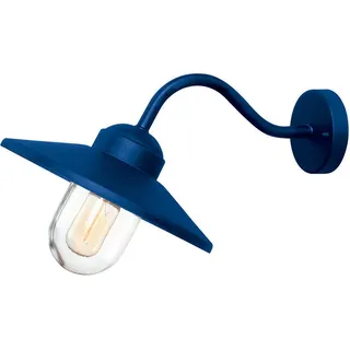 Elstead Lighting AUßENWANDLEUCHTE , Blau , Metall, Glas , 27.5x25.5x42 cm , Grüner Punkt, RoHS, Europäischer Sicherheitsstandard, Ce , Lampen & Leuchten, Leuchtenserien