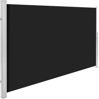 Tectake Seitenmarkise 160 x 300 cm schwarz Polyester