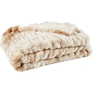 Novel Felldecke , Naturfarben, Beige , Textil , Uni , 150x200 cm , Heimtextilien, Wohntextilien, Decken, Felldecken