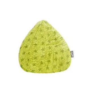 SITTING POINT Fluffy Stars L Sitzsack grün