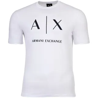 T-Shirt ARMANI EXCHANGE "T-Shirt T-SHIRT 1er Pack", Herren, Gr. XL, weiß, Obermaterial: 100% Baumwolle CO., Shirts T-Shirt