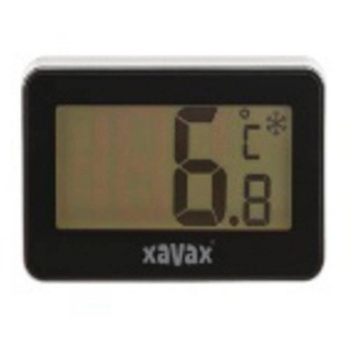 Hama Xavax Digitales Thermometer für Kühlschrank, Gefrierschrank u. Kühltruhe, Schwarz