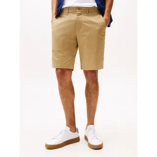 Bermudas TOMMY HILFIGER "BROOKLYN SHORT 1985", Herren, Gr. 32, N-Gr, braun (camel), Web, Obermaterial: 97% Baumwolle, 3% Elasthan, Hosen Bermudas