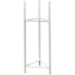 Blumenständer , Weiß , Metall , 27x60x27 cm , Handmade in Europe , UV-beständig , Wohnzimmer, Wohnzimmertische, Blumenständer, Sonstige Blumenständer