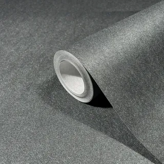 Marburg Vliestapete Uni Metalloptik Modern 10,05 m x 0,7 m Anthrazit