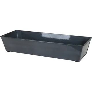 A.H.G. Blumenkasten Metall mit Ablaufstopfen 53 cm x 19 cm x 10,5 cm Anthrazit