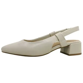 Marco Tozzi Damen Pumps weiches Feel Me Fußbett weiches Innenfutter Vegan Modisch, beige (Cream), 38 EU